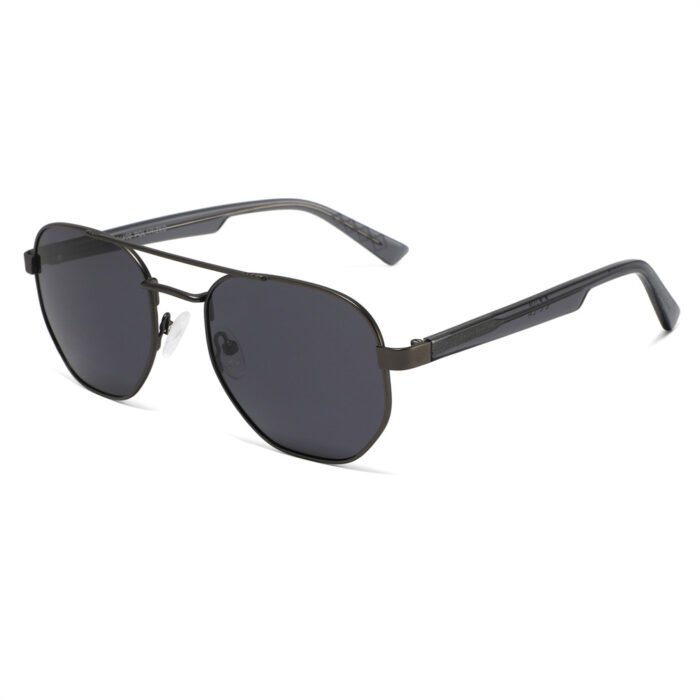 Men's Metal Classic Pilot Polarized Sunglasses - Image 2