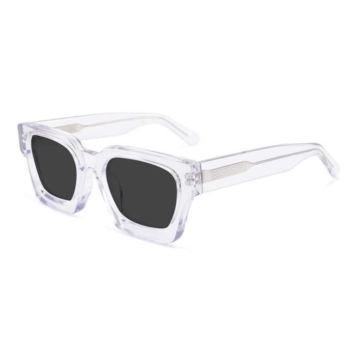 High Grade Square Frame Acetate Sunglasses Polarized - Image 2