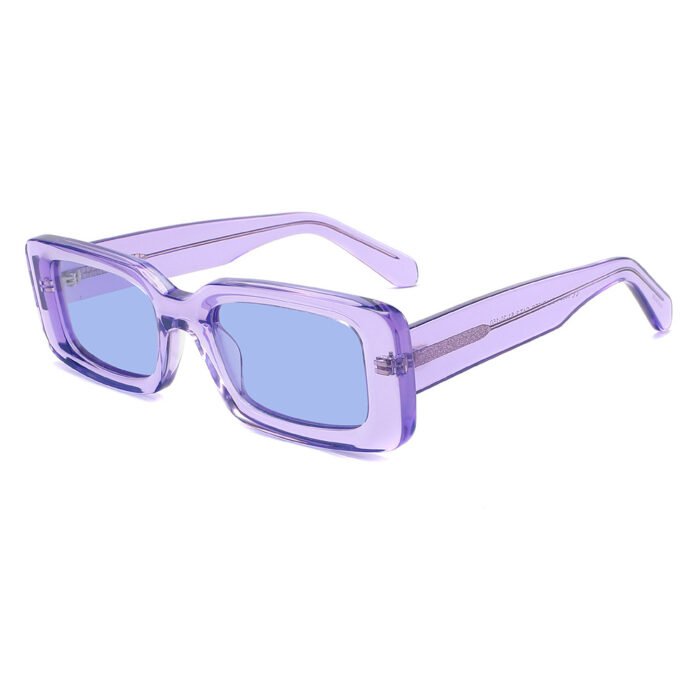 Premium Acetate Sunglasses Small Vintage Square Polarized Sunglasses for Women and Men - Image 2