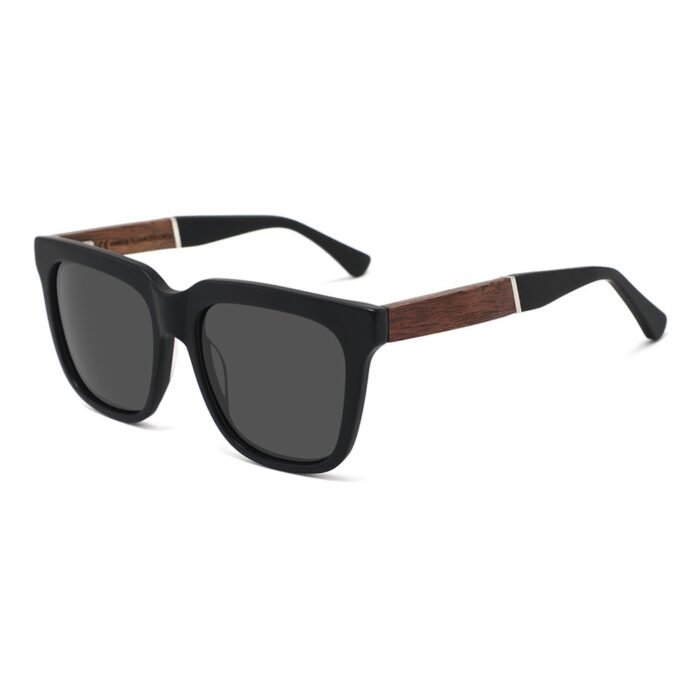 High-Quality Acetate Wood Splicing Sunglasses - Image 3