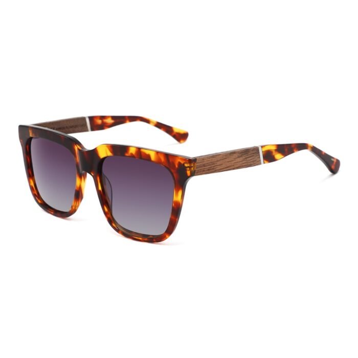 High-Quality Acetate Wood Splicing Sunglasses - Image 2