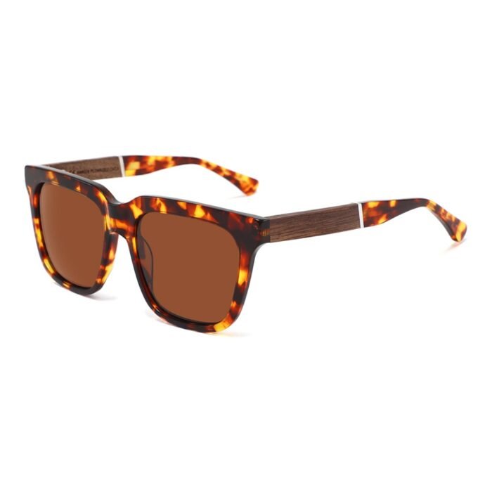 High-Quality Acetate Wood Splicing Sunglasses