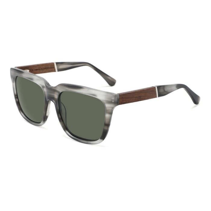 High-Quality Acetate Wood Splicing Sunglasses - Image 4