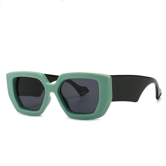 Trendy Square Sunglasses Large Frame Women Men Sunglasses - Image 5