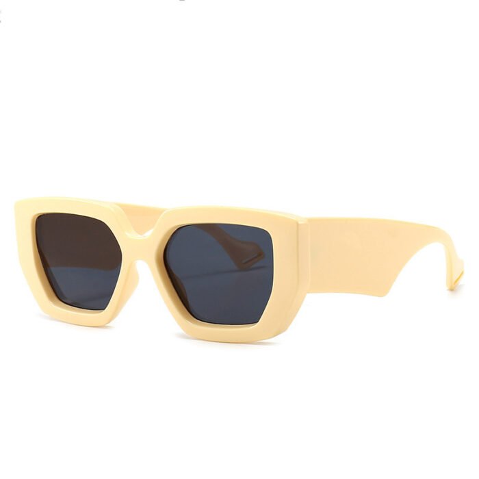 Trendy Square Sunglasses Large Frame Women Men Sunglasses - Image 6