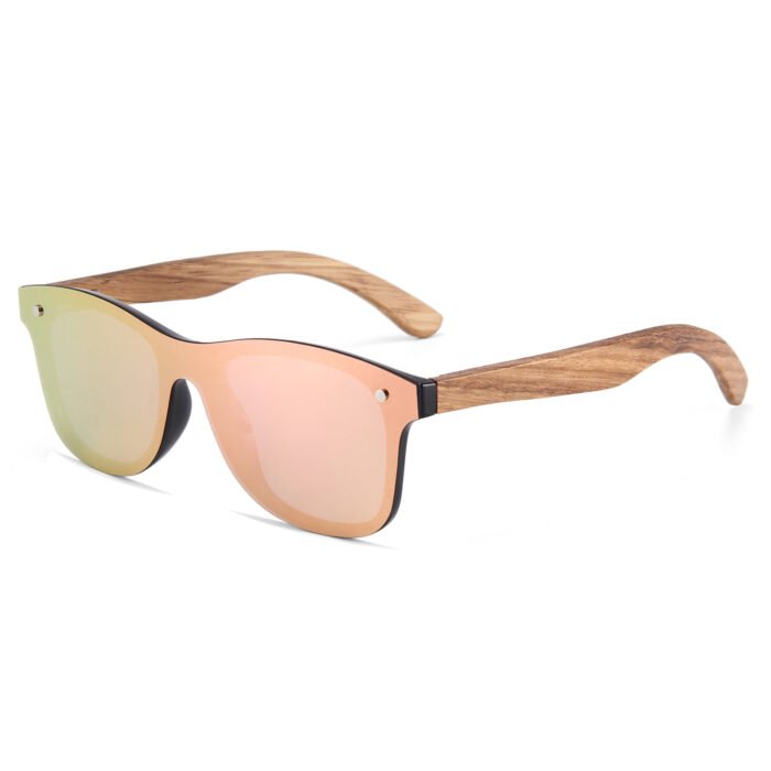 Frameless Wooden Polarized Sunglasses for Men Women - Image 3