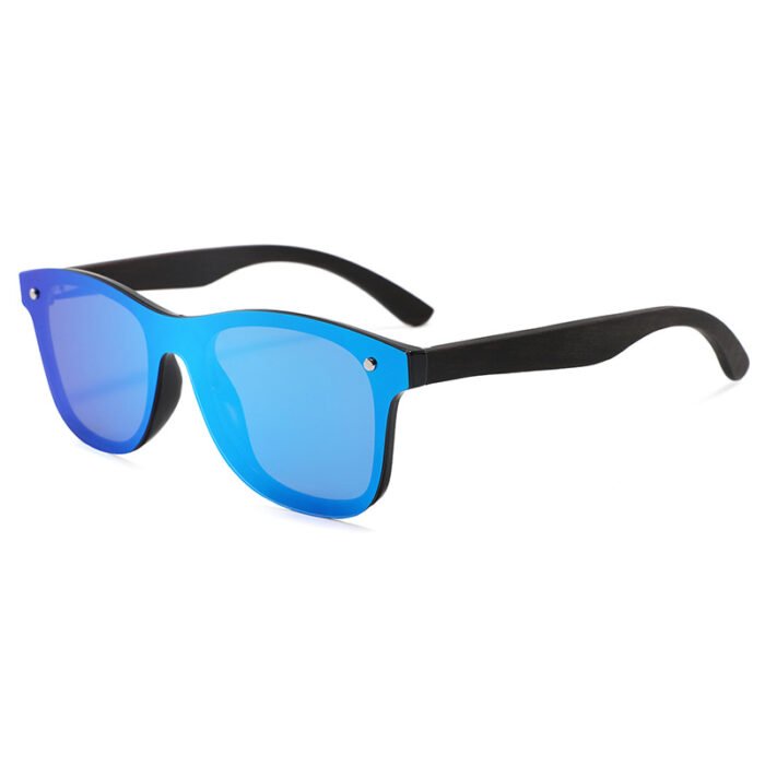 Frameless Wooden Polarized Sunglasses for Men Women