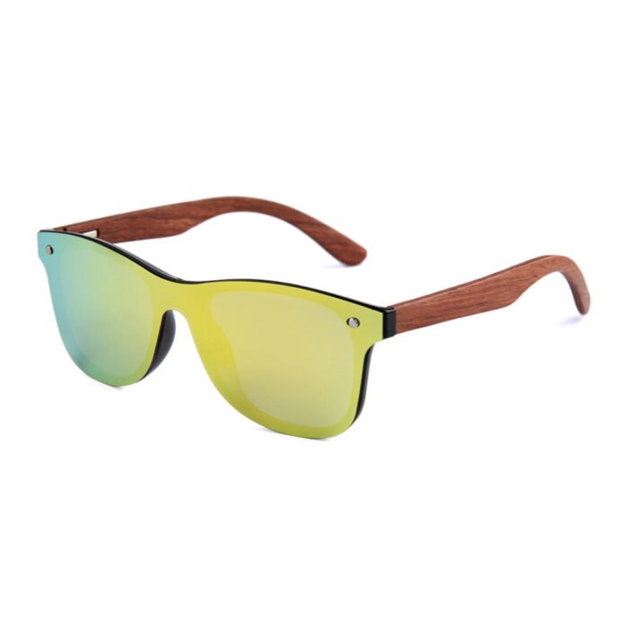 Frameless Wooden Polarized Sunglasses for Men Women - Image 4