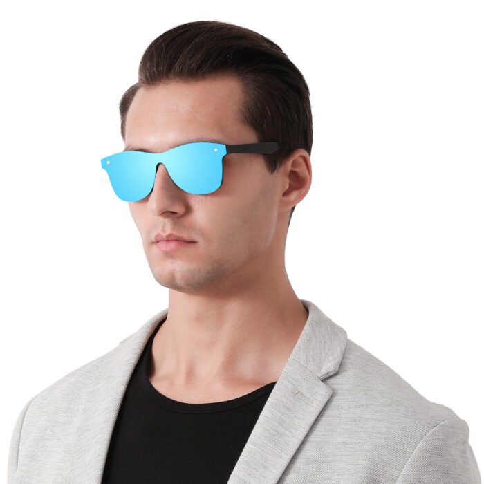 Frameless Wooden Polarized Sunglasses for Men Women - Image 2